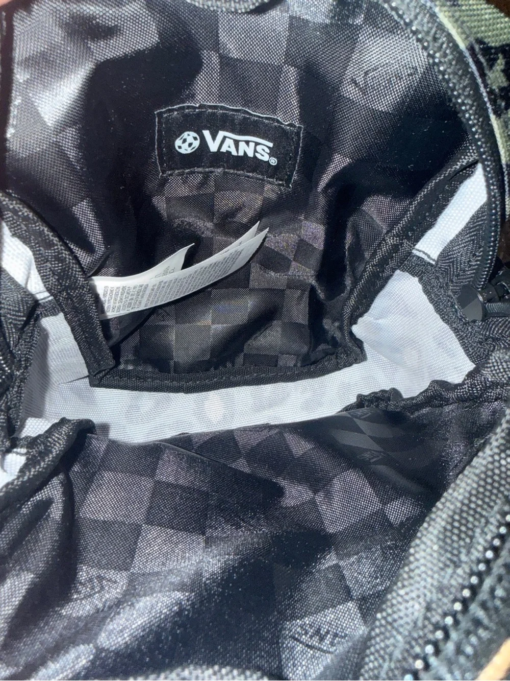 Vans- Leopard Print Crossbody Bag - Olive and Tan Accents